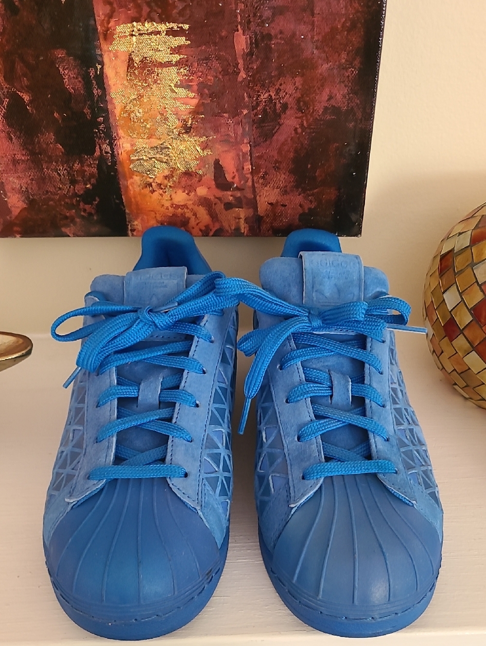 Adidas Superstar Vibrant Blue Sneakers